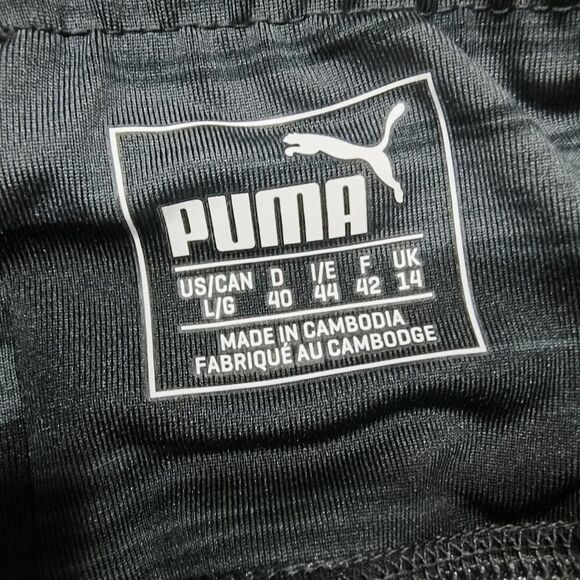 Puma Women's Black Cropped Leggings #6 - Picture 3 of 4